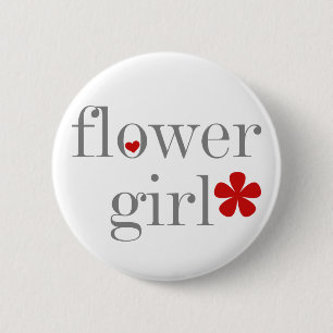 Badge Rond 5 Cm Demoiselle de honneur grise des textes
