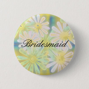 Badge Rond 5 Cm Demoiselle d'honneur