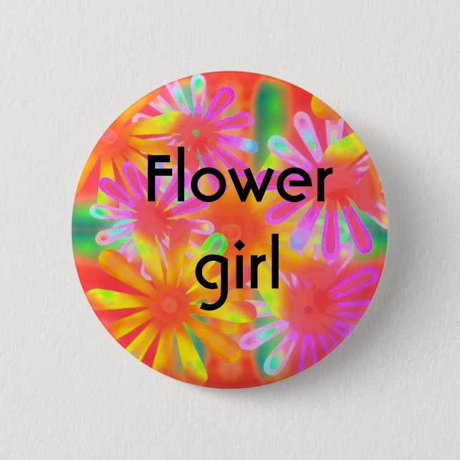 Badge Rond 5 Cm demoiselle d'honneur (Devant)