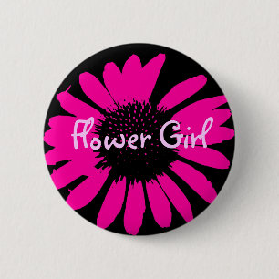 Badge Rond 5 Cm Demoiselle d'honneur