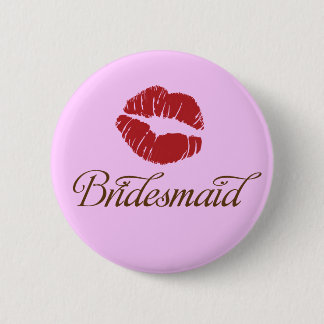 Badge Rond 5 Cm Demoiselle d'honneur - boutons nuptiales