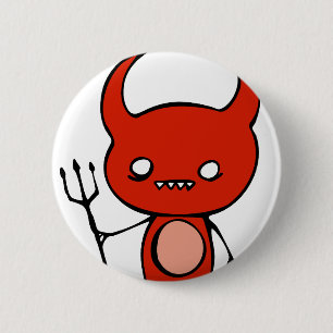 Badge Rond 5 Cm Démon mignon