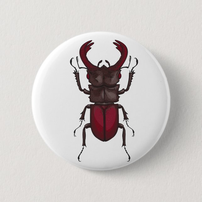 Badge Rond 5 Cm Dendroctone du pin (Devant)