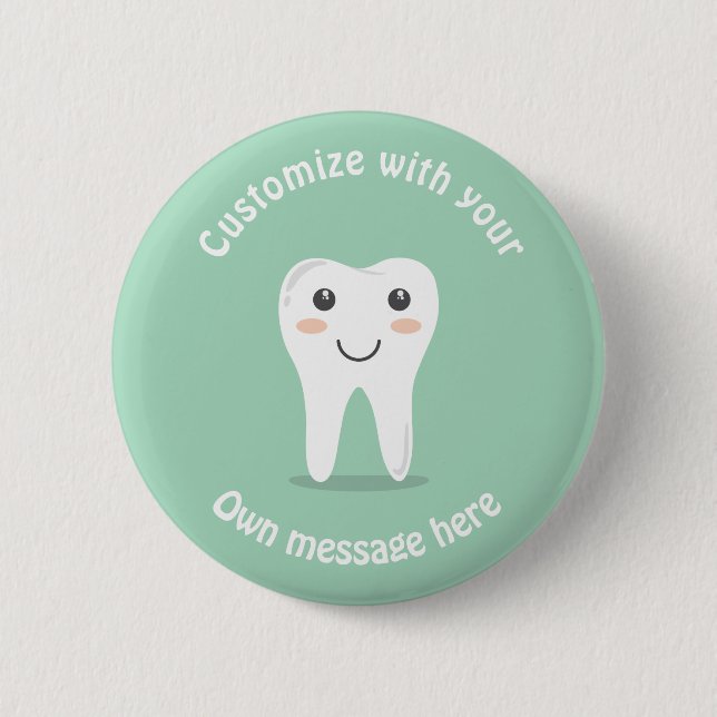 Badge Rond 5 Cm Dent (Devant)