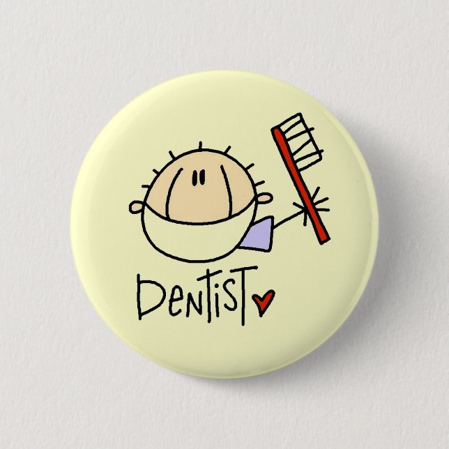 Badge Rond 5 Cm Dentiste (Devant)