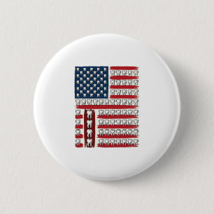 Badge Rond 5 Cm Dentiste Patriotique Dent Drapeau