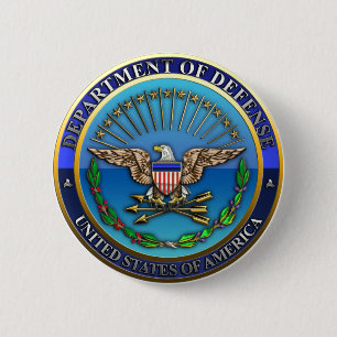 Badge Rond 5 Cm Département américain de la défense (DoD)