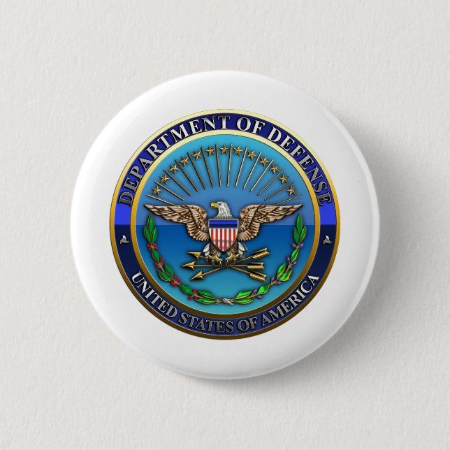 Badge Rond 5 Cm Département américain de la défense (DoD) (Devant)