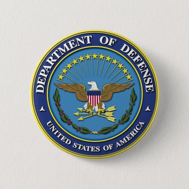 Badge Rond 5 Cm Département de la Défense (Devant)
