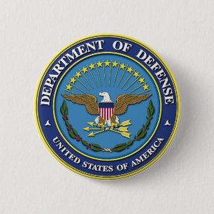 Badge Rond 5 Cm Département de la Défense