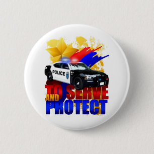 Badge Rond 5 Cm Département de police