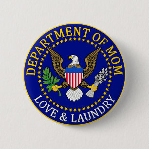 Badge Rond 5 Cm Département officiel de la mère phoque