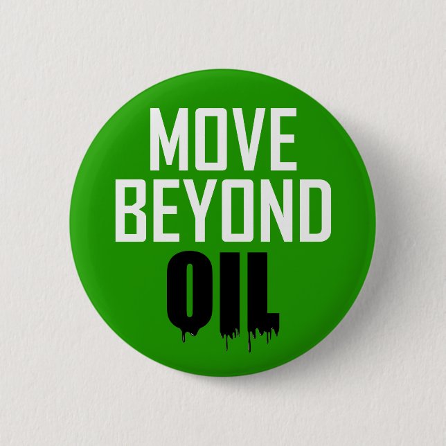 Badge Rond 5 Cm Dépasser le pétrole (Devant)