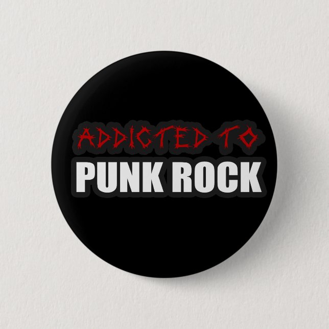 Badge Rond 5 Cm dépendant aux filles de types de musique de punk (Devant)
