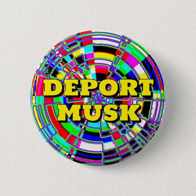 Badge Rond 5 Cm DEPORT MUSK ( vous pouvez modifier les mots ) (Devant)