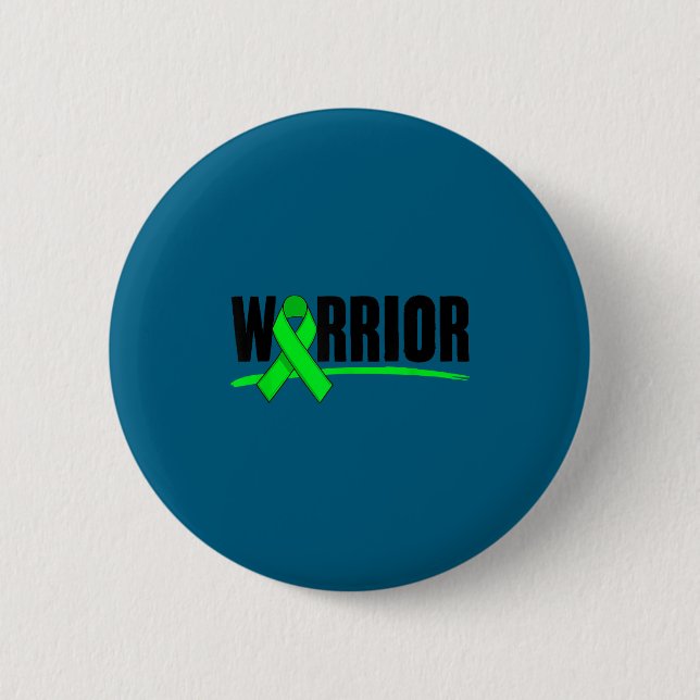 Badge Rond 5 Cm Depression Warrior Ribbon Mental Health Awareness  (Devant)