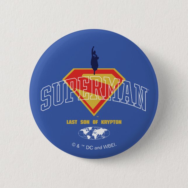 Badge Rond 5 Cm Dernier fils de Krypton Emblem (Devant)