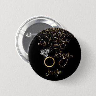 Badge Rond 5 Cm Dernière course avant l'anneau - Or