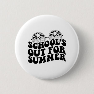 Badge Rond 5 Cm Dernière Journée De L'Enseignant Étudiant Bonjour 