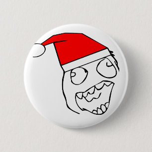 Badge Rond 5 Cm Derp heureux père Noël - meme