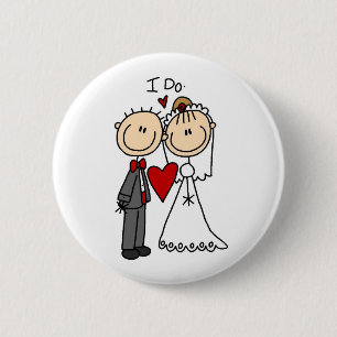 Badge Rond 5 Cm Des couples de mariage je fais le T-shirts et les