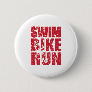 Badge Rond 5 Cm Design cool de triathlon