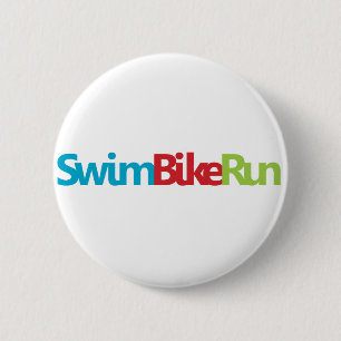 Badge Rond 5 Cm Design Cool de triathlon