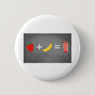 Badge Rond 5 Cm Design de style de vie sain