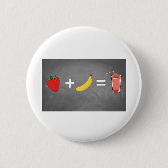 Badge Rond 5 Cm Design de style de vie sain (Devant)