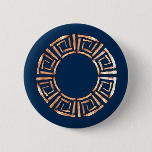 Badge Rond 5 Cm Design grec