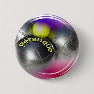 Badge Rond 5 Cm Design moderne pour Petanque