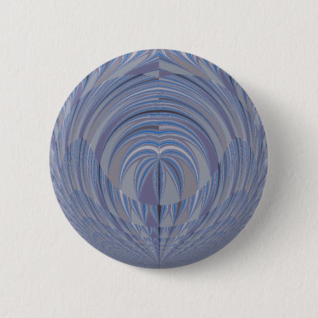 Badge Rond 5 Cm Design sans couture du grand coeur (Devant)
