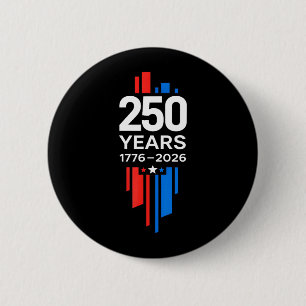 Badge Rond 5 Cm Design USA 250 ans moderne - 1776 à 2026