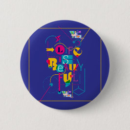 Badge Rond 5 Cm Designs maximalistes pour des personnalités dynami