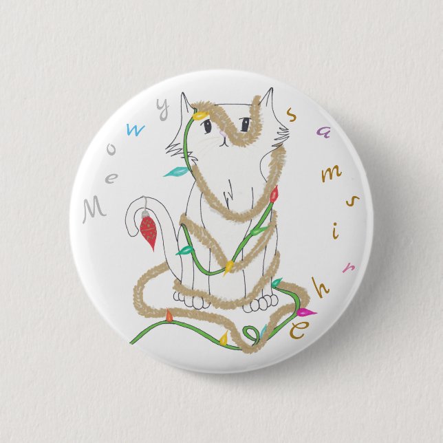 Badge Rond 5 Cm Désordre de Chrismas (Devant)