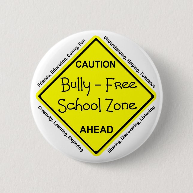 Badge Rond 5 Cm Despote - zone d'école libre (Devant)