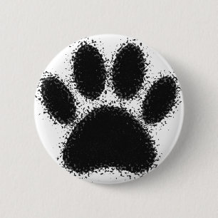 Badge Rond 5 Cm Dessin à mâchoire de chien