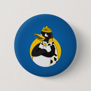 Badge Rond 5 Cm Dessin animé de manchot empereur