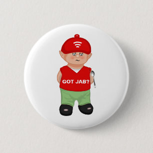 Badge Rond 5 Cm Dessin animé moderne drôle et piqué