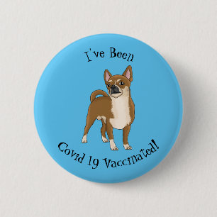 Badge Rond 5 Cm Dessin de Chihuahua pour chien