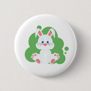 Badge Rond 5 Cm Dessin de lapin de dessin