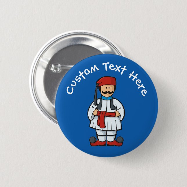 Badge Rond 5 Cm Dessin de Tsolias (Devant & derrière)