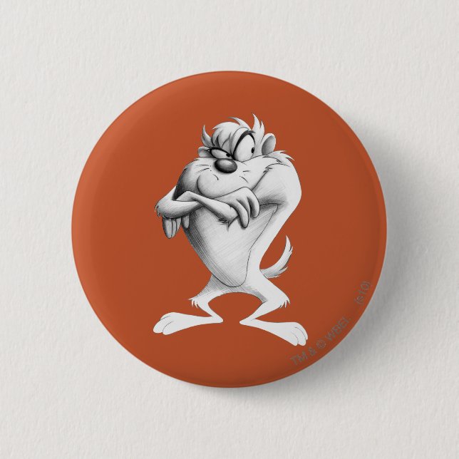 Badge Rond 5 Cm Dessin TAZ™ (Devant)