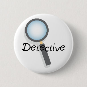 Badge Rond 5 Cm Détective
