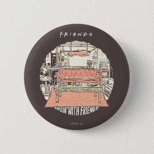 Badge Rond 5 Cm Détente avec la série animée FRIENDS™