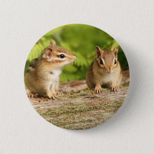 Badge Rond 5 Cm Deux bébés mignons de tamia