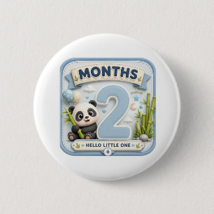 Badge Rond 5 Cm Deux mois de merveilles