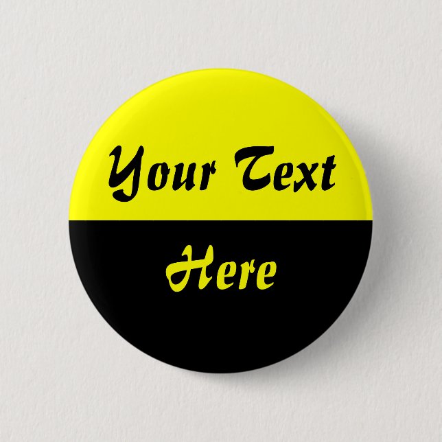Badge Rond 5 Cm Deux tons - 01 - Jaune (Devant)