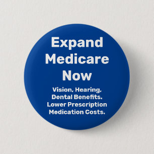 Badge Rond 5 Cm Développer Medicare maintenant