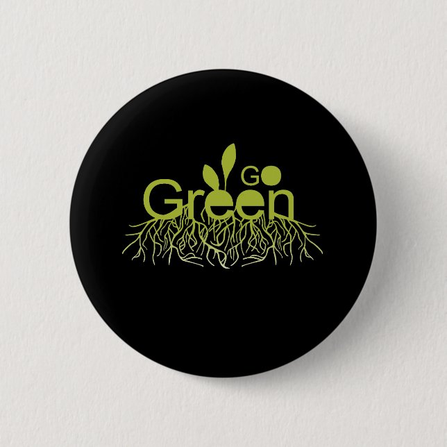 Badge Rond 5 Cm Devenez écolo (Devant)
